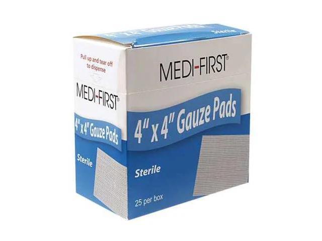 MEDIQUE 62073 Gauze Pad, Sterile, 12 Ply Cotton, PK25