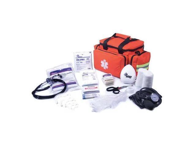 MEDSOURCE MS-75155 Emergency Medical Kit, Polypropylene Bag, 34 Components, 6