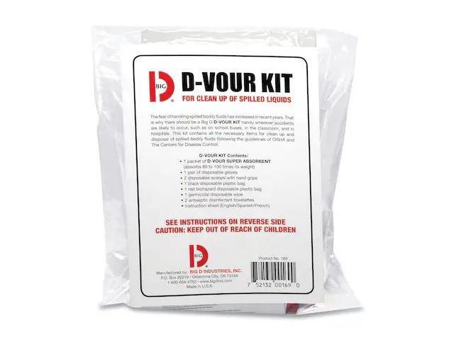 BIG D 169 Clean Up Kit, Follows OSHA Guidelines