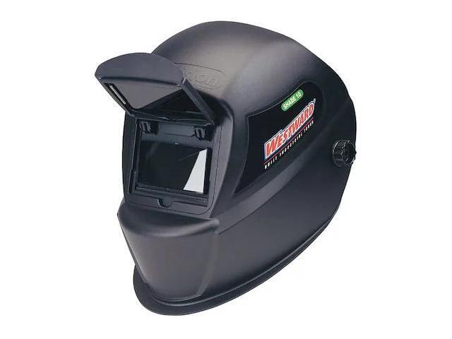 WESTWARD 4UZZ3 Passive Welding Helmet, 10, Black