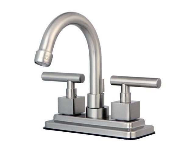Kingston Brass KS8668CQL 4 Inch Center Lavatory Faucet - Satin Nickel