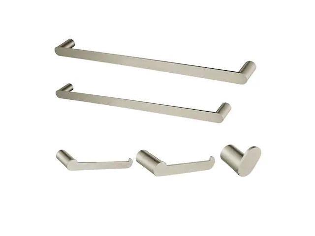 Kingston Brass BAHK6112478SN Dessau 5-Piece Bathroom Accessory Set, Brushed Nickel