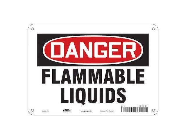 CONDOR 478G53 Danger Sign,10' Wx7' H,0.032' Thickness, 478G53