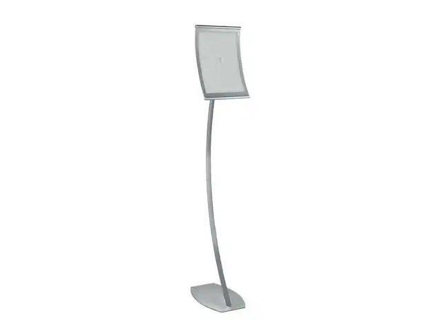 AZAR DISPLAYS 300886 8.5'W x 11'H Curved Metal Frame Floor Stand. Overall