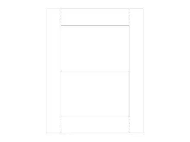 PARTNERS BRAND LH227 Vinyl Envelope Insert Cards, 4 x 6, White, PK100