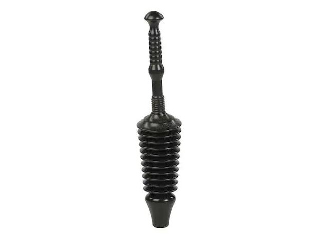 ZORO SELECT 12G691 Bellows Plunger, Polyethylene, CupSize5In.