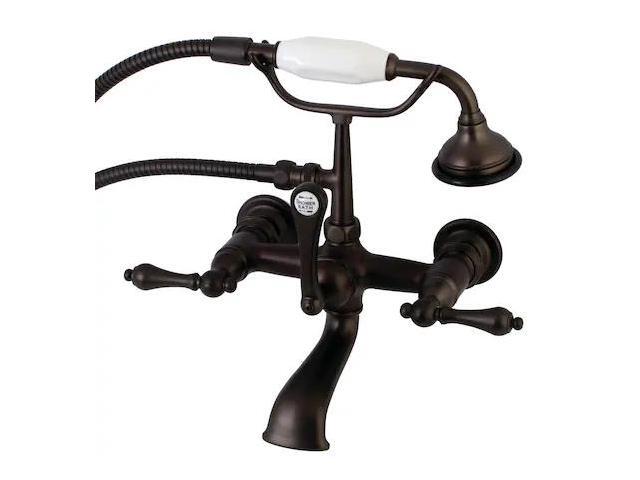 KINGSTON BRASS AE551T5 Wall-Mount Clawfoot Tub Faucet, Oil Rubbed Bronze, Tub