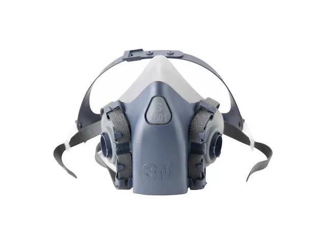 3M 7501 Half Mask Respirator, 7500, Not Rated, Bayonet, Size, S 0 Cartridges