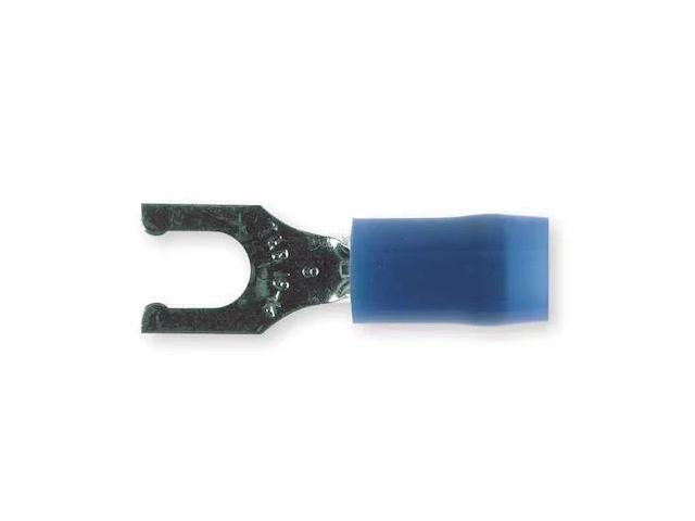 STA-KON RB14-8FL Fork Terminal, #8 Stud Size, 14 AWG, 600 V, Nylon Insulated,