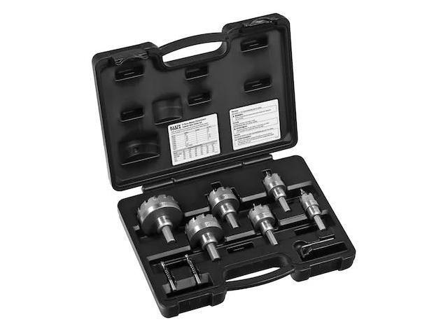 KLEIN TOOLS 31873 Hole Cutter Kit, Master Electrician Hole Cutter, 8-Piece