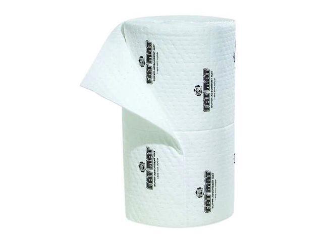 PIG MAT4102 Absorbent Roll, Absorbs 40 gal. Oil-Based Liquids,,White