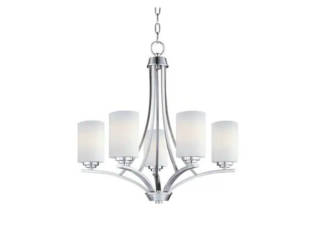 MAXIM LIGHTING 20035SWSN Deven 5-Light 24' Wide Satin Nickel Chandelier
