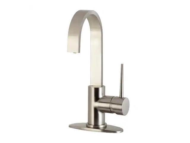 Kingston Brass LS8618NYL New York One-Handle 1-Hole Deck Mounted Bar Faucet, Brushed Nickel