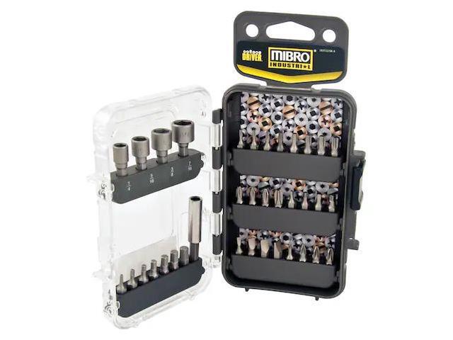 MIBRO 313370 36-Piece 1 in. Screwdriver Bit and Nut Setter Set