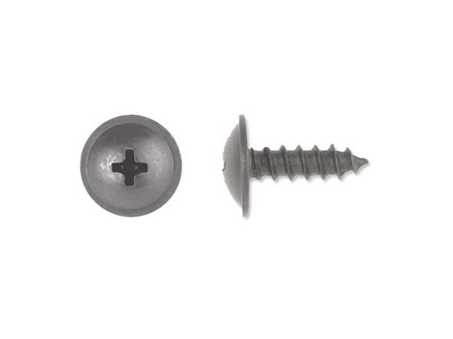 ZORO SELECT 9256PK Sheet Metal Screw, M4.80 x 15 mm, Black Phosphate Steel