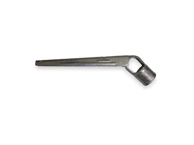 ZORO SELECT 4LVN5 Barbed Wire Line Arm,Galv Steel,2-3/8 In