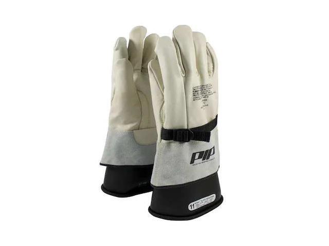 PIP 148-4000/7 Top Grain Cowhide Protector, Gauntlet Cuff, Straight Thumb, 7, 1