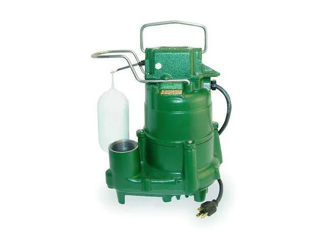 ZOELLER 98-0001 Submersible Sump Pump, 1/2 HP, 1 1/2 in F, Vert Float, 61 gpm