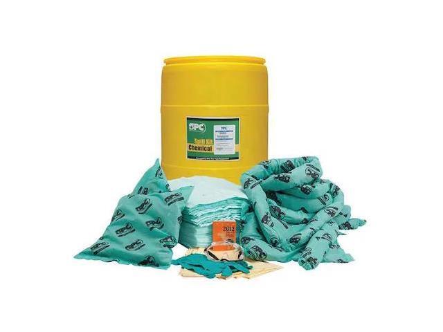 BRADY SPC ABSORBENTS SKH-55 Spill Kit, Chem/Hazmat, Yellow