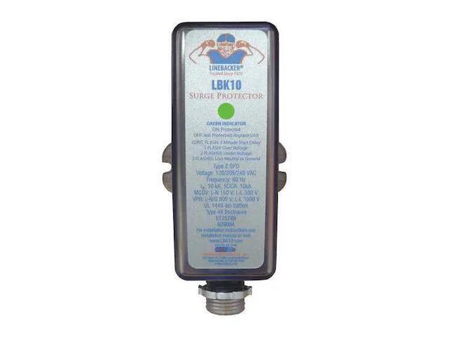 Supco 1 Phase Surge Protection Device, 120/240VAC LBK10