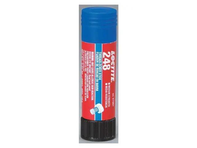 LOCTITE 462476 Threadlocker, LOCTITE 248, Blue, Medium Strength, Solid, 0.67 oz
