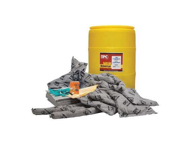 BRADY SKA55-TAA Spill Kit, 38 gal Volume Absorbed per Kit, 55 gal Capacity,