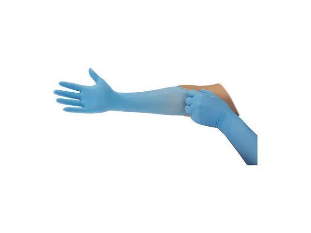 ANSELL 93-243 93-243, Disposable Gloves, 4.7 mil Palm, Nitrile, Powder-Free,