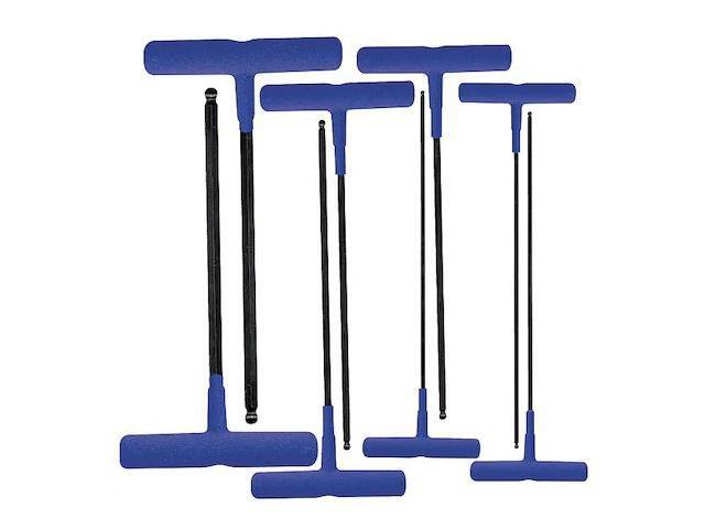 EKLIND 64808 8 Piece Metric T-Shape Hex Key Set, 64808