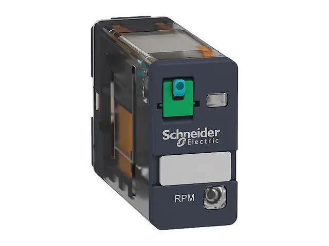 SCHNEIDER ELECTRIC RPM12JD Plug-In, General Purpose Relay, Square, 15 A, 5