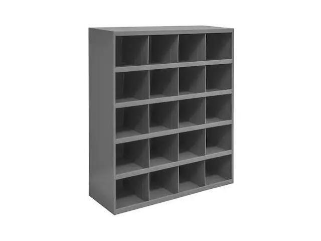 DURHAM MFG 351-95 Prime Cold Rolled Steel Pigeonhole Bin Unit, 12 in D x 42 in
