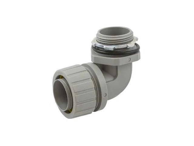 HUBBELL WIRING DEVICE-KELLEMS P1259NGY Conduit Fitting Connector, 1-1/4 in,