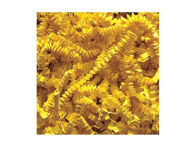 PARTNERS BRAND CP10L Crinkle Paper, 10 lb., Yellow, 1/Case