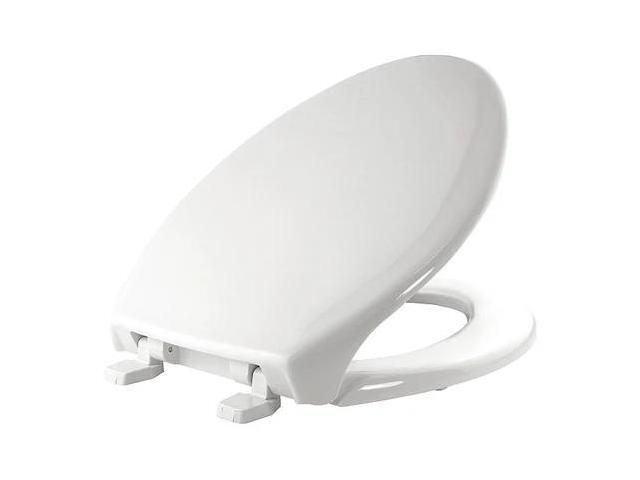 BEMIS 1900-000 Toilet Seat With Cover, Top-Tite, Elongated, White