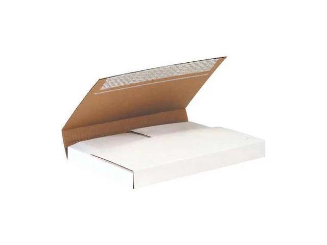 PARTNERS BRAND M2BKSS Deluxe Easy-Fold Mailers, 12 1/8' x 9 1/8' x 2', White,