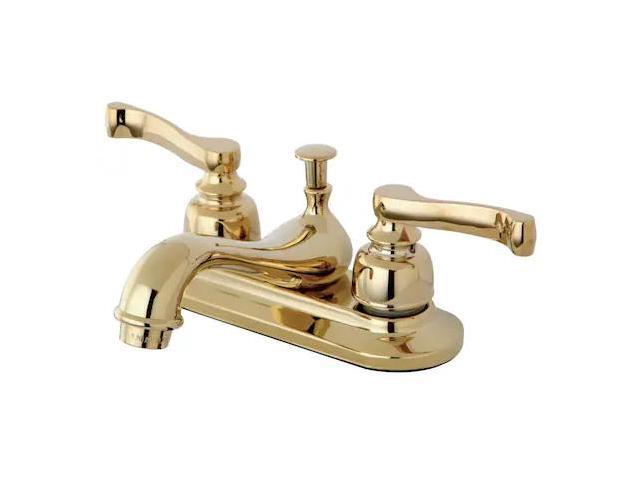 kingston brass kb8602 4inch centerset lavatory faucet with popup drain, polished brass