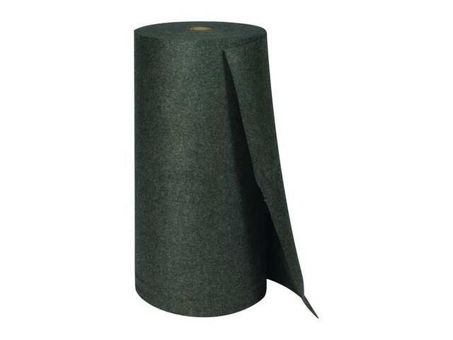 BRADY SIR36 Sorbent Pad, 59 gal, 3 ft x 300 ft, Universal, Gray, Polypropylene