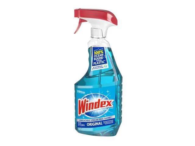 WINDEX 313042 Liquid Glass and Surface Cleaner, 23 oz., Blue, Unscented,