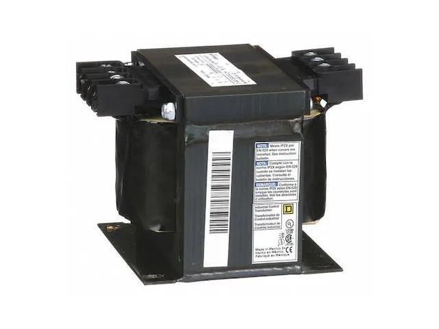 SQUARE D 9070T500D1 Control Transformer, 500 VA, Not Rated, 120V AC, 240/480V AC