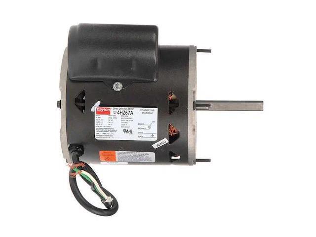 DAYTON 4HZ67 Motor,PSC,1/3 HP,1650 RPM,115V,48Y,OAO