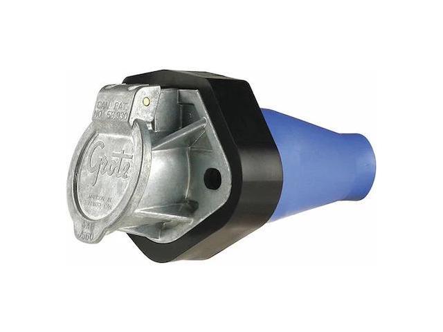 GROTE 87215 Round Connector Socket, 24' L, Blue Color