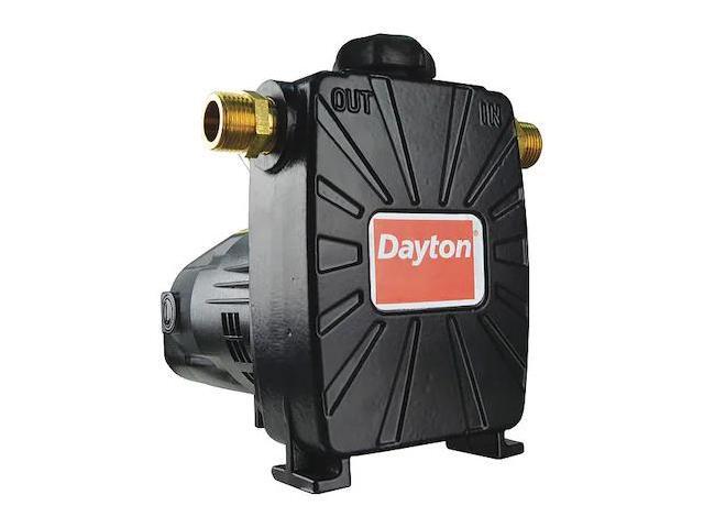 DAYTON 33RW83 Utility Pump, Phase Single, 1/2 hp, Inlet 3/4 in, Cord Length 20