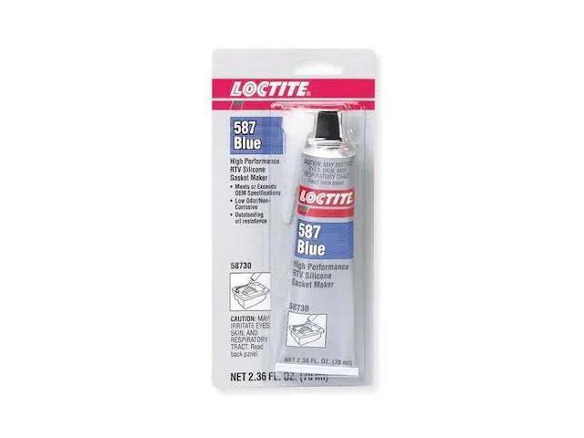 LOCTITE 135504 Low Odor, Noncorrosive RTV Gasket Maker, 70 mL, Blue, Temp Range