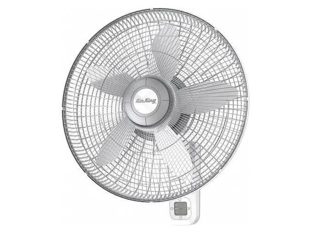 AIR KING 9850 18' Blade Dia Wall Mount Fan, Oscillating, 3 Speeds, 120VAC,