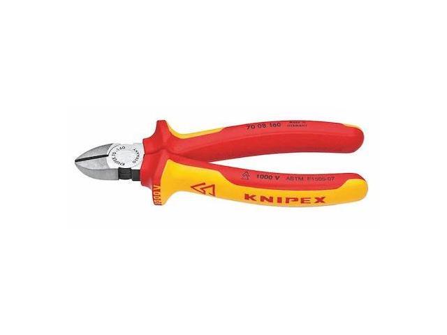 KNIPEX 70 08 160 SBA 6 1/4 in 70 Diagonal Cutting Plier Standard Cut Narrow