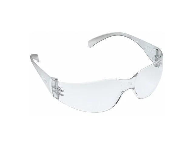 3M 11228 Clear Safety Glasses, Uncoated Lens, Clear Temple