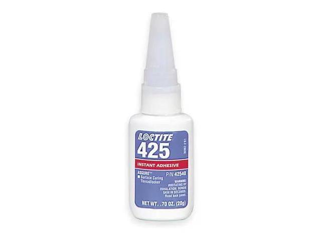 LOCTITE 135461 Plastic Threadlocker, LOCTITE 425 Assure, Blue, Medium Strength,