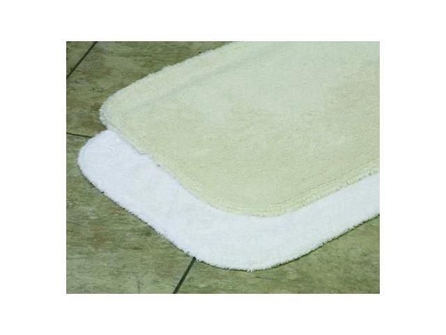 LACEY MILLS 08289STK Bath Rug,Essence,24x36,19 oz.,White