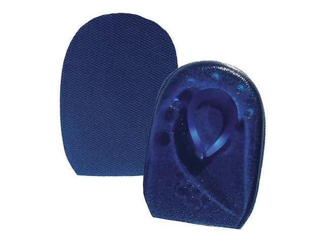 IMPACTO 4838 Heel Cup, Fabric Cover, Visco-Elastic Polymer, Blue, Men 2 to 4,