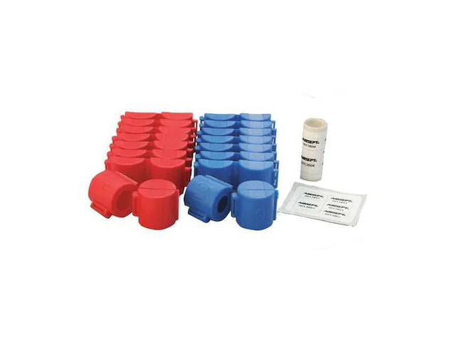 AIRSEPT 72921 A/C Security Caps,6 in O. D.,Plastic