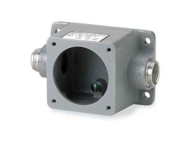 HUBBELL WIRING DEVICE-KELLEMS MB604W Pin & Sleeve Receptacle, 60 A, - Phase,